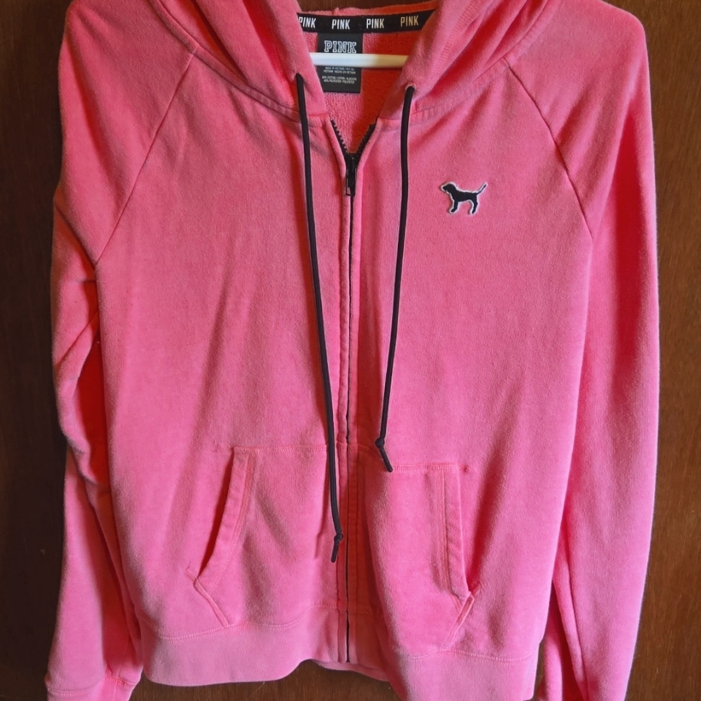 PINK Victoria's Secret Women's Pink Hoodie Jacket